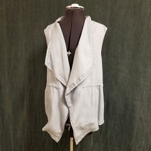 Chico's soft blue denim vest. Size 2 (L)